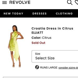 ELLIATT Croatia Dress in Citrus